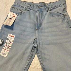 NWT Wrangler Relaxed Loose Fit Light Blue Jeans. Size 16